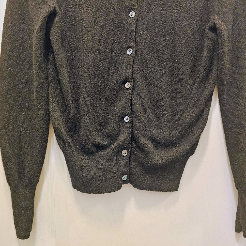 100% Cashmere Black Cardigan by J. Crew Sz S - Picture 5 of 6